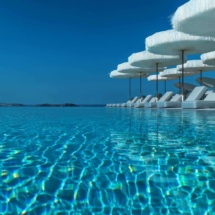 myconos riviera, infinity pool, hotel