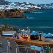 myconos riviera, lafs outdoor dining daylight, hotel