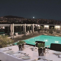 radisson blue pool area, restaurant, hotel