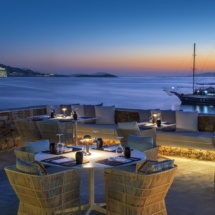 myconos riviera, lafs restaurant outdoor, hotel