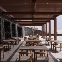 orama hotel, pool area restaurant, hotel