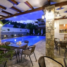 neda hotel olympia, pool area restaurant, hotel