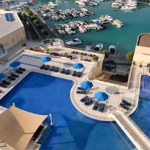 intercontinental corniche abu dhabi, pool view, hotel,