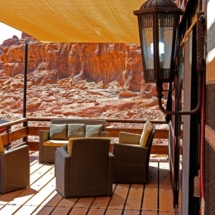 Sun City Camp Wadi Rum Village terrace Jordan