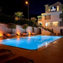 Fethiye Marina Boutique Pool Night Turkey